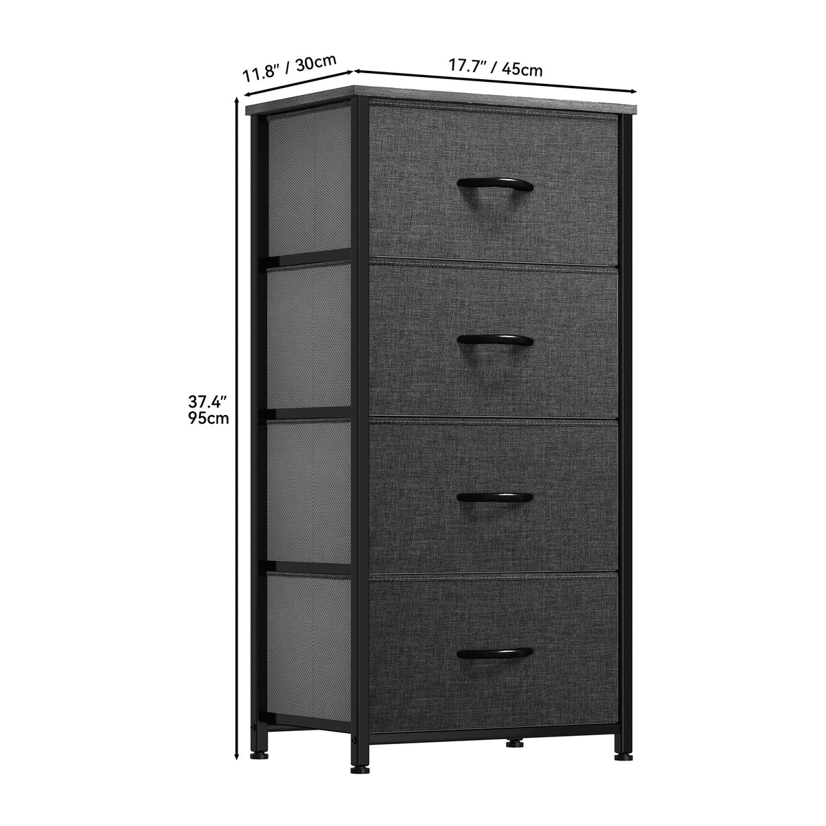 4 Drawer Fabric Dresser N179771