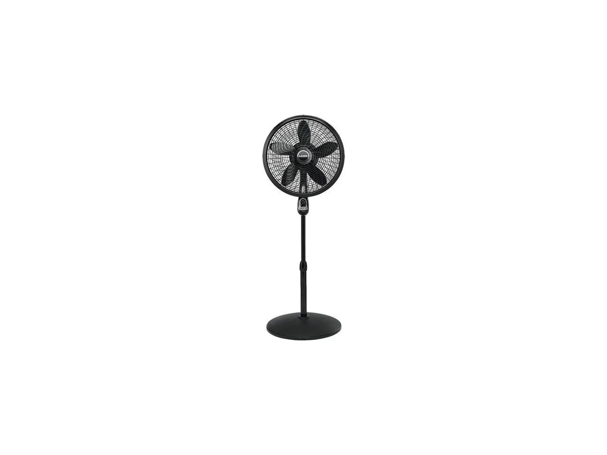 18 Oscillating Pedestal Fan with Remote, 3 Speeds, Black I298410