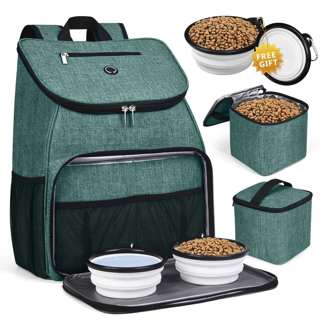 Airline Approved Dog Travel Backpack with 2 Bowls and 2 Food Baskets T841992