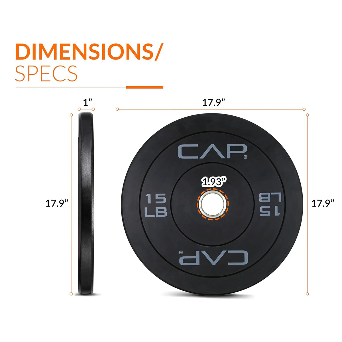 Olympic Rubber Bumper Plates L915