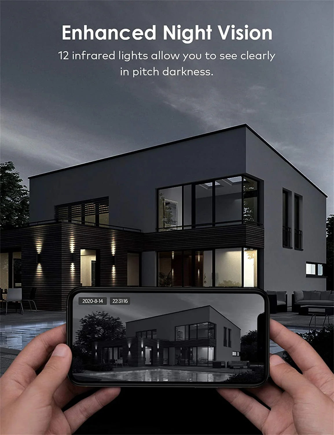 1080P IP66 Weatherproof Outdoor Security Camera U10937