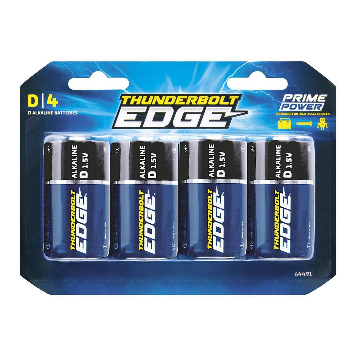 Alkaline Batteries, 4 Pack D724975