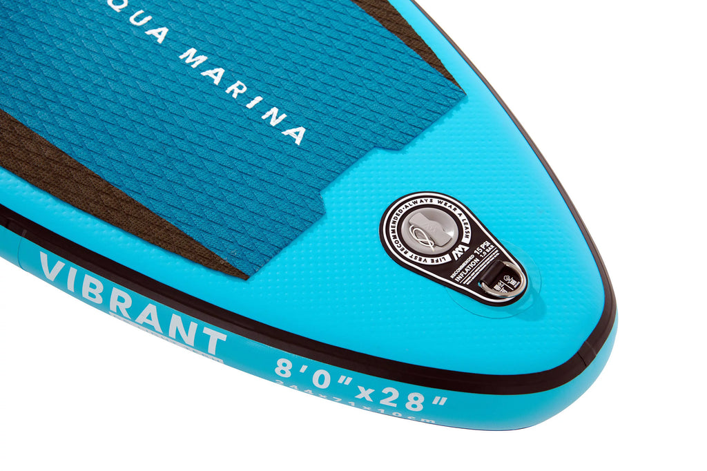8'0 Inflatable Stand Up Paddle Board with Carry Bag, Paddle, Fin, Pump & Safety Harness D6658