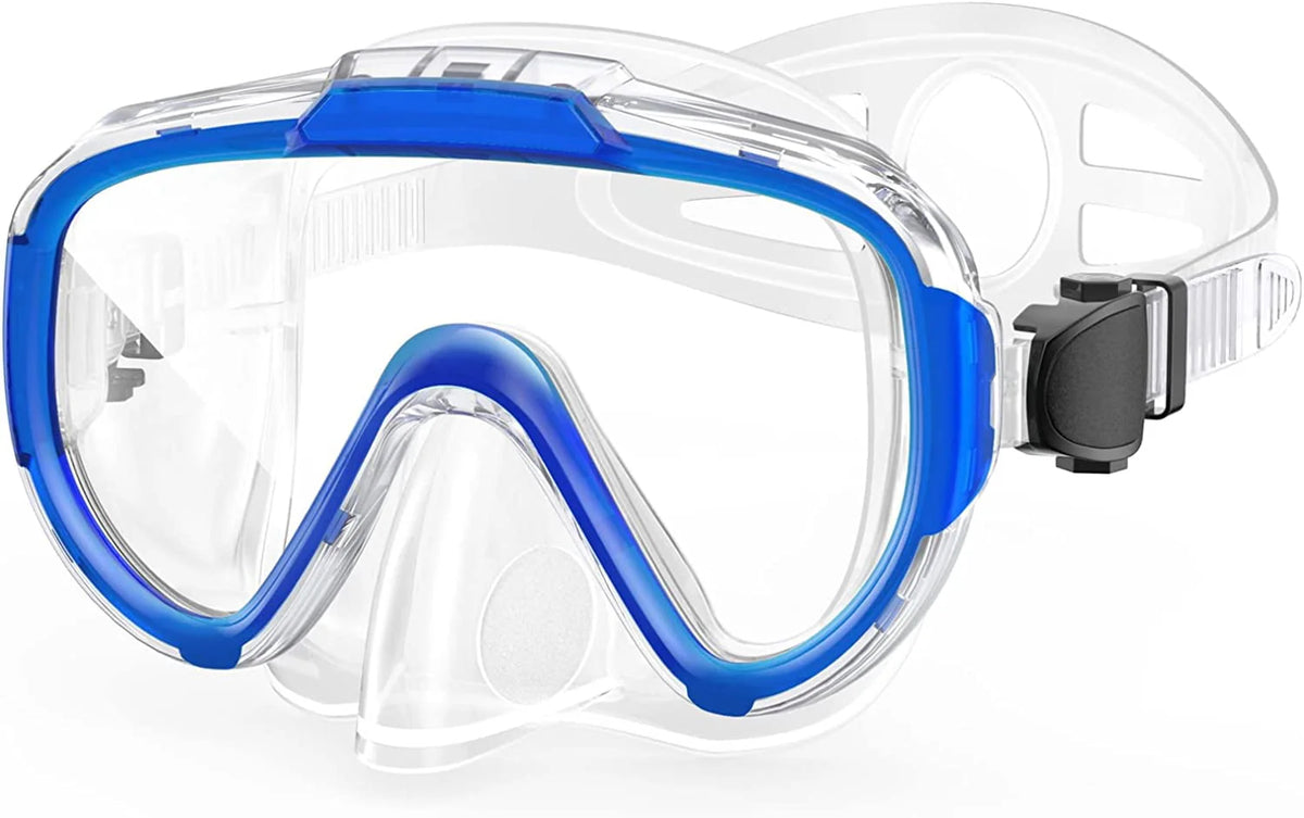 Adult Anti Fog Tempered Glass Swim Goggles with Nose Cover I85247