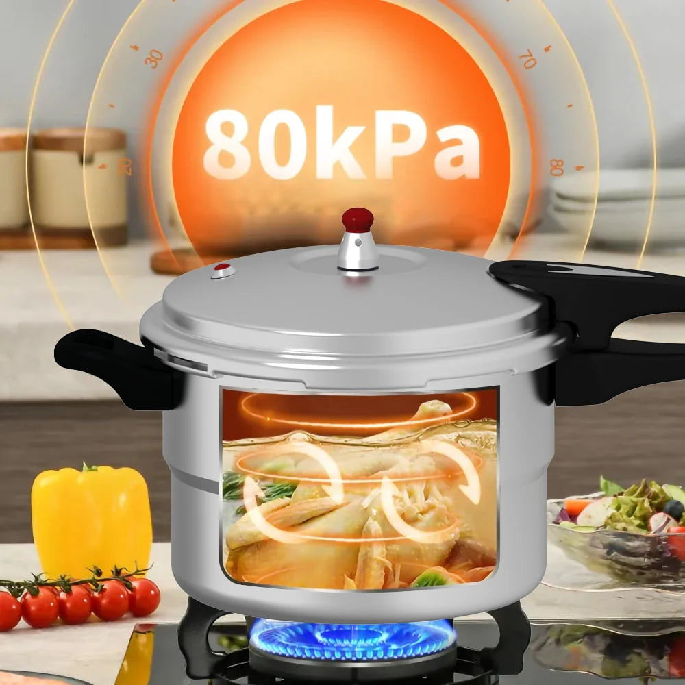 7.4 Quart Aluminum Pressure Cooker with Steamer C21293