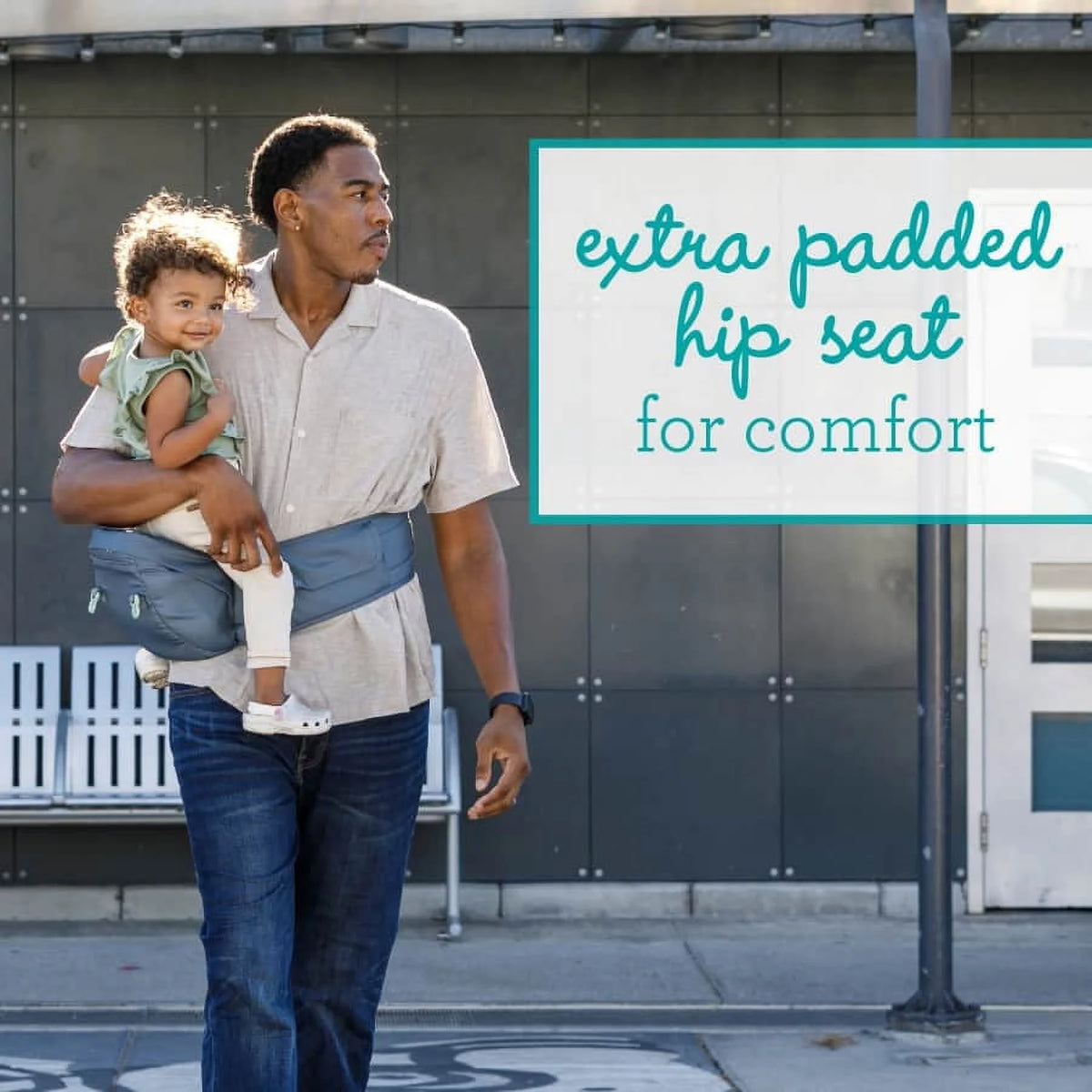 5-in-1 Hip Seat Baby Carrier 12-45 lbs Gray F937