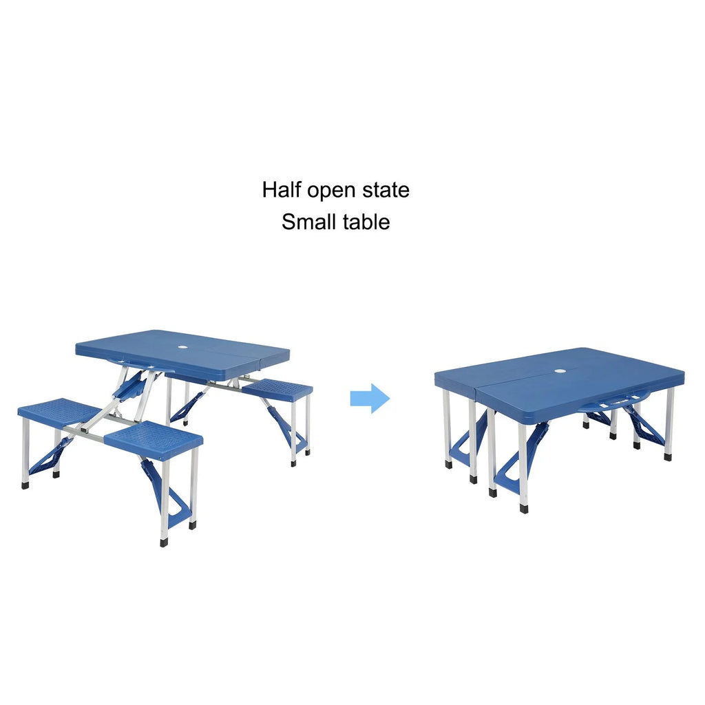 Folding Picnic Table with 4-Person Seats A546
