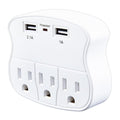3-Outlet 2 USB Wall Adapter O411